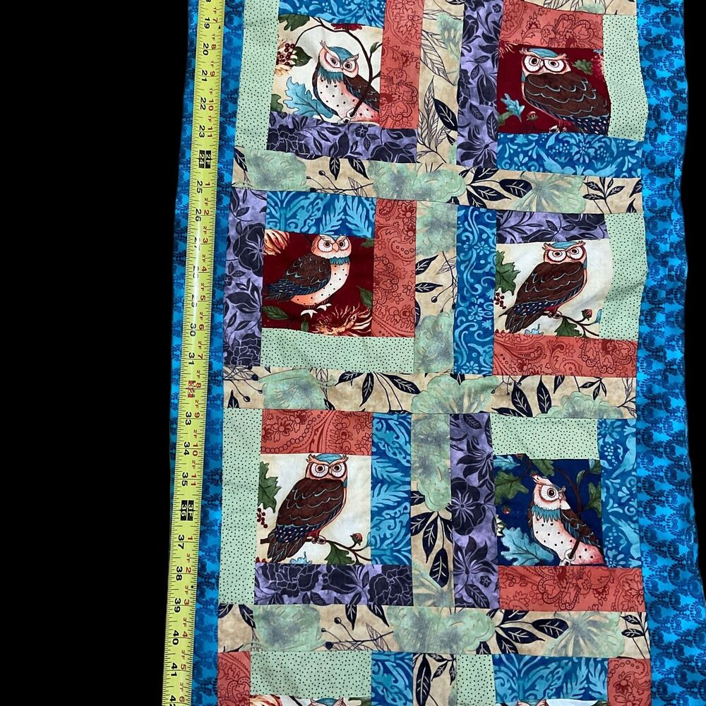 Vintage Quilt Owl Theme 18"X48.5" Length - Picture 9 of 12
